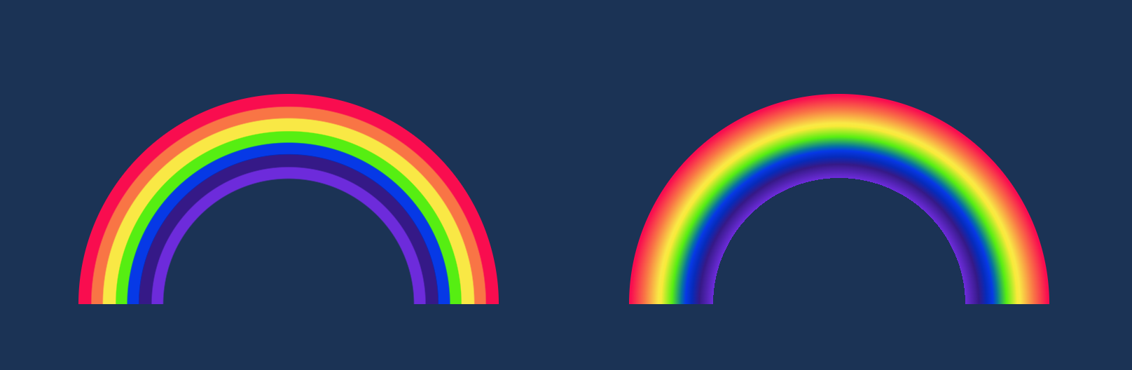 Pure CSS Rainbows