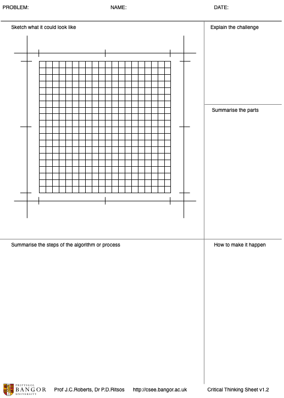 Critical Thinking Sheets