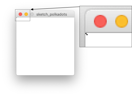 Two small 1-sided rectangles, plotted in Processing, one at (0,0) and the other at (1,1)