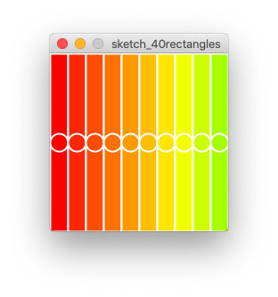 Coloured rectangles, with changed screen size