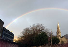 Rainbow from Bangor University - Picture by JCRoberts