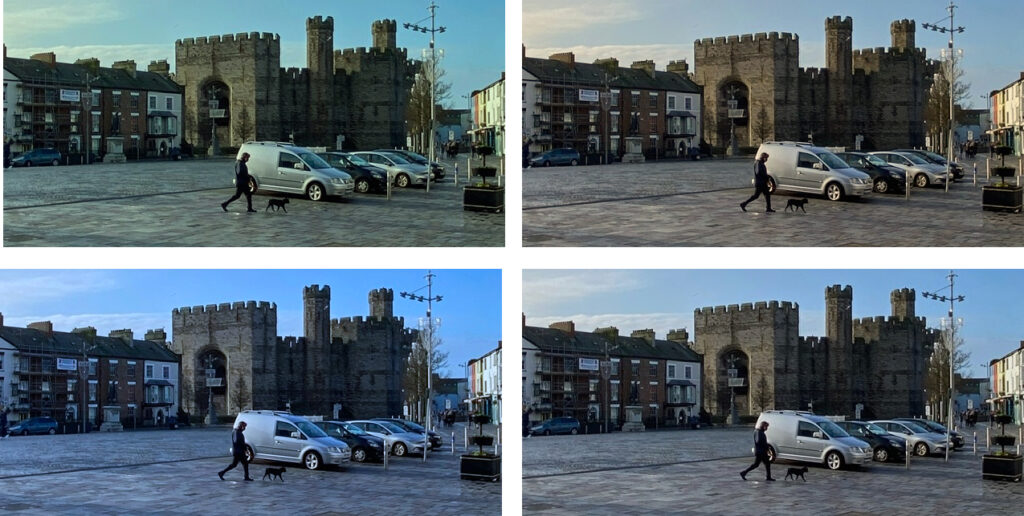 Four Photographs of Caernarfon Castle